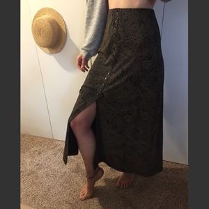 *SOLD* Maxi Skirt with Paisley Pattern